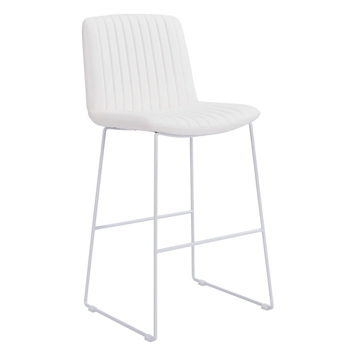 Zuo Modern Mode BarStool Set of 2, White