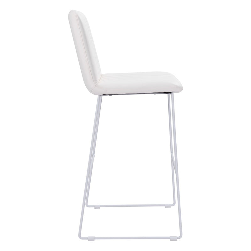 Zuo Modern Mode BarStool Set of 2, White