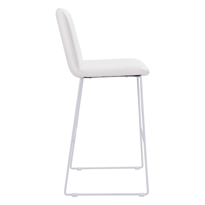 Zuo Modern Mode BarStool Set of 2, White