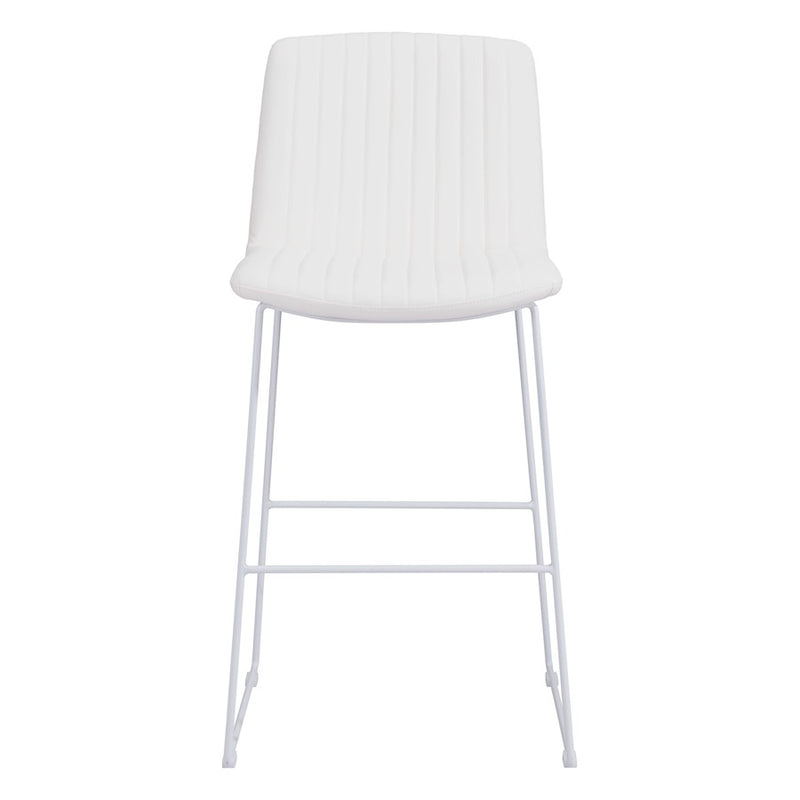 Zuo Modern Mode BarStool Set of 2, White