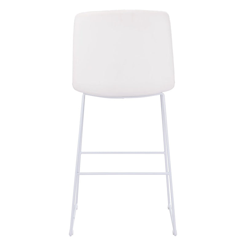 Zuo Modern Mode BarStool Set of 2, White