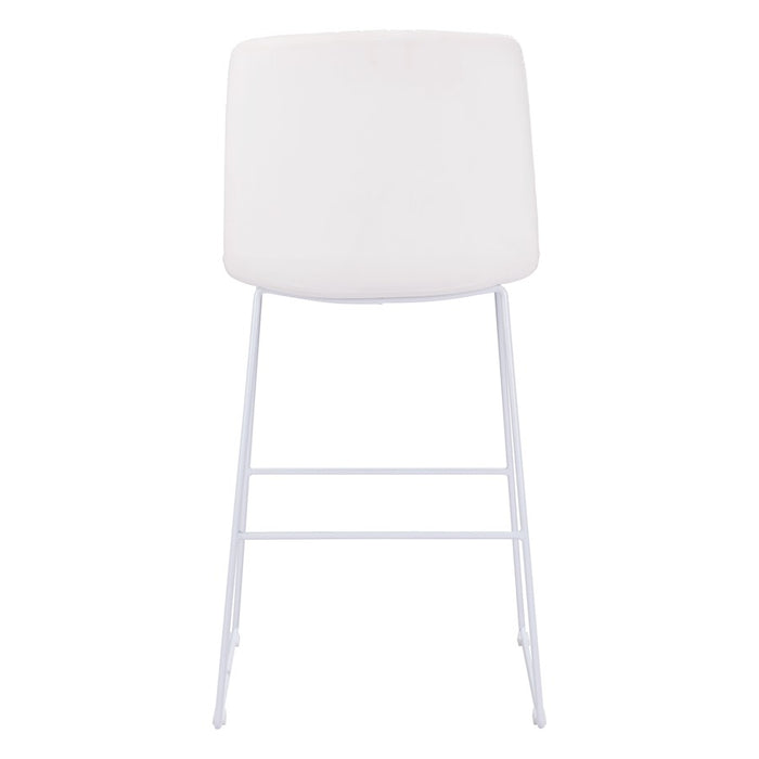 Zuo Modern Mode BarStool Set of 2, White