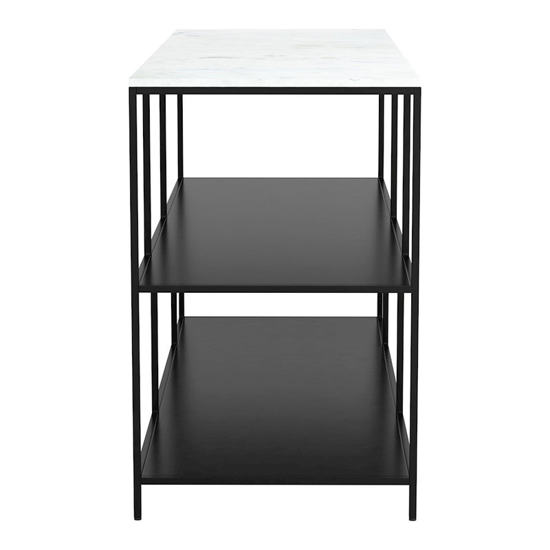 Zuo Modern Singularity Console Table, White/Black