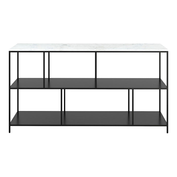 Zuo Modern Singularity Console Table, White/Black