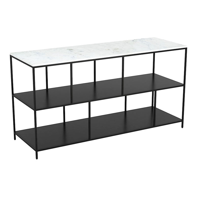 Zuo Modern Singularity Console Table, White/Black