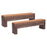Zuo Modern Bonker Storage Bench Set of 2, Brown - 109497