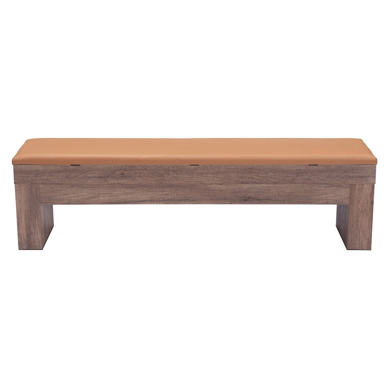 Zuo Modern Bonker Storage Bench Set of 2, Brown