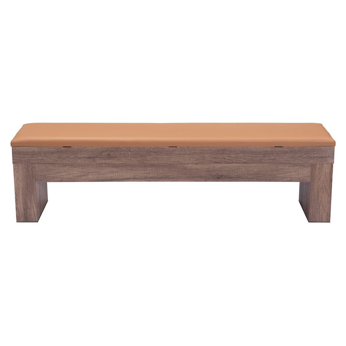 Zuo Modern Bonker Storage Bench Set of 2, Brown