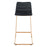 Zuo Modern Adele BarStool Set of 2, Black/Gold