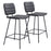 Zuo Modern Boston Counter Stool Set of 2, Vintage Black - 109504