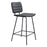 Zuo Modern Boston Counter Stool Set of 2, Vintage Black