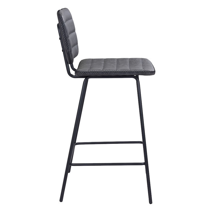 Zuo Modern Boston Counter Stool Set of 2, Vintage Black