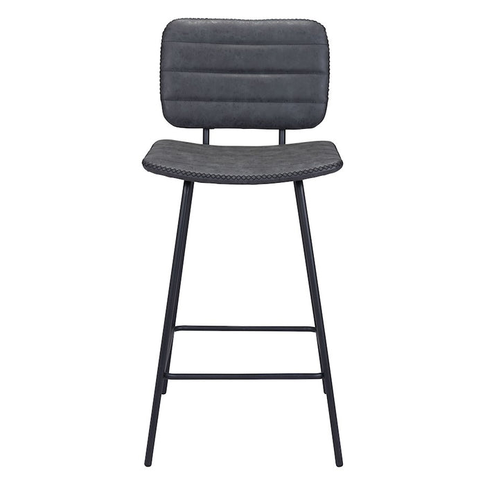 Zuo Modern Boston Counter Stool Set of 2, Vintage Black