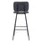 Zuo Modern Boston BarStool Set of 2, Vintage Black