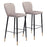 Zuo Modern Manchester BarStool Set of 2, Gray - 109506