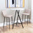 Zuo Modern Manchester BarStool Set of 2, Gray
