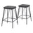 Zuo Modern Samuel Counter Stool Set of 2, Vintage Black - 109512