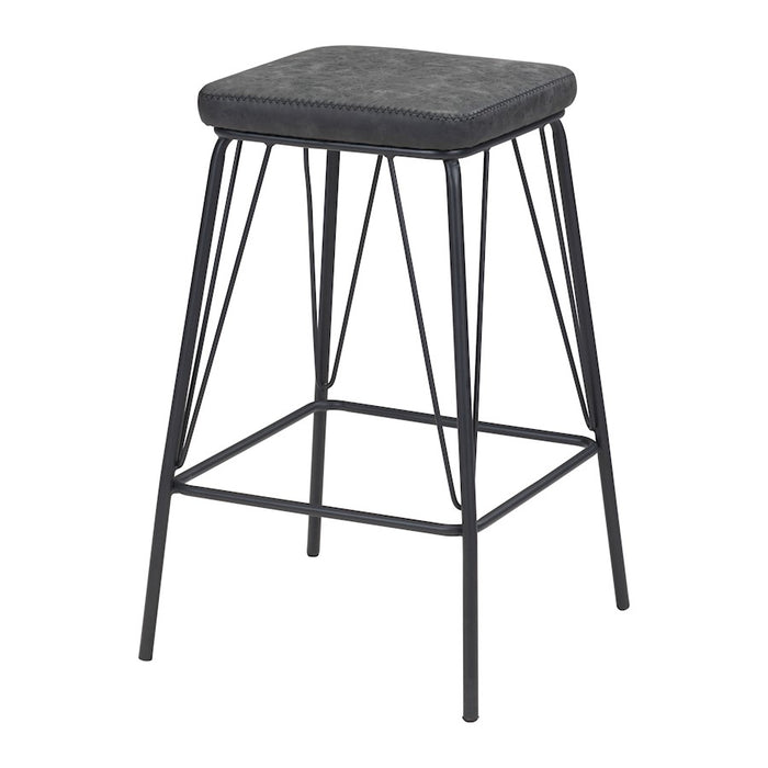 Zuo Modern Samuel Counter Stool Set of 2, Vintage Black
