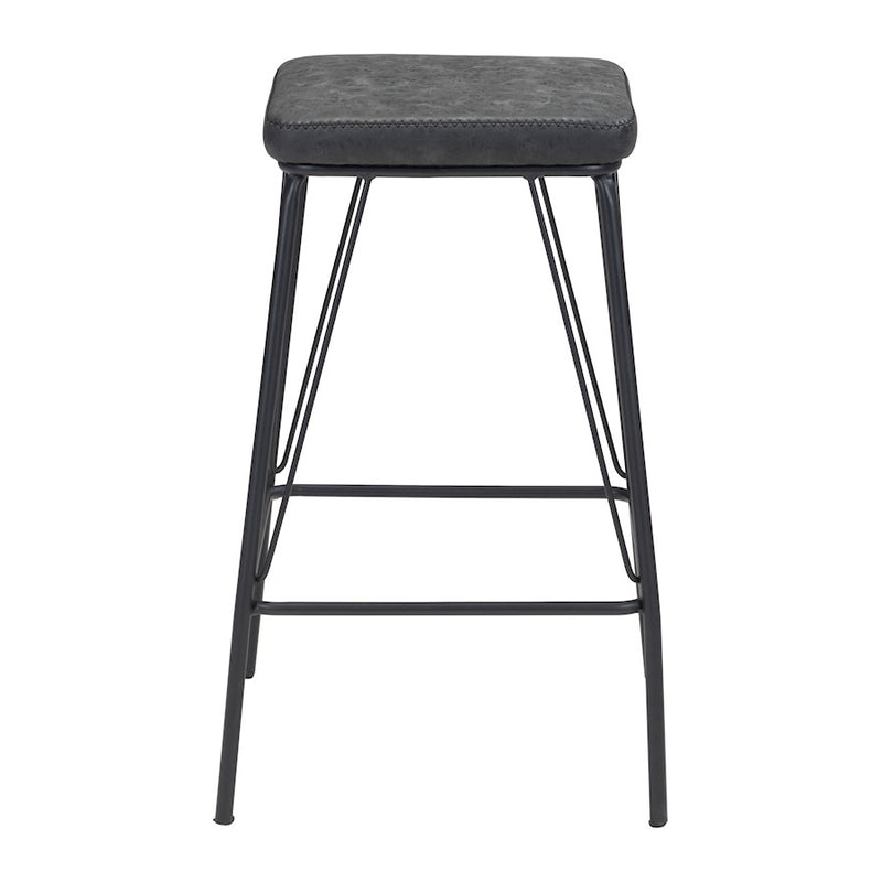 Zuo Modern Samuel Counter Stool Set of 2, Vintage Black