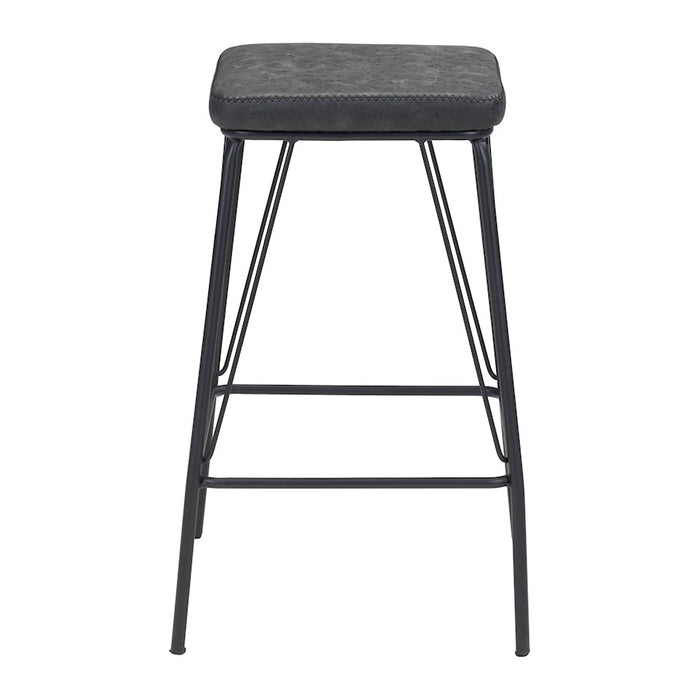 Zuo Modern Samuel Counter Stool Set of 2, Vintage Black