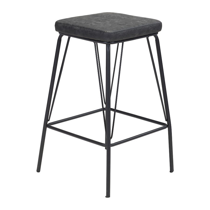 Zuo Modern Samuel Counter Stool Set of 2, Vintage Black