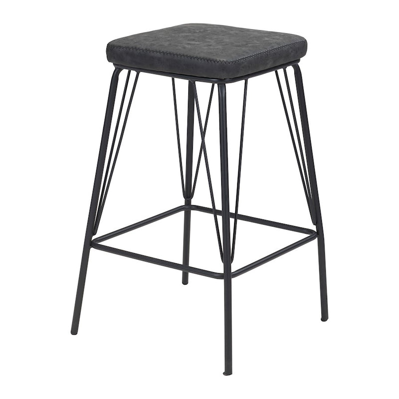 Zuo Modern Samuel Counter Stool Set of 2, Vintage Black