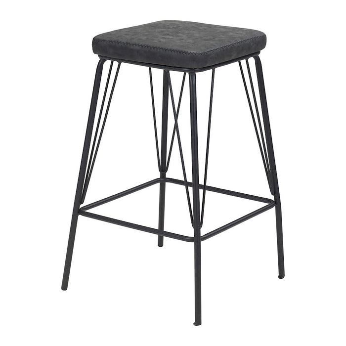 Zuo Modern Samuel Counter Stool Set of 2, Vintage Black