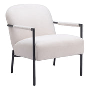 Zuo Modern Chicago Accent Chair, Ivory - 109518