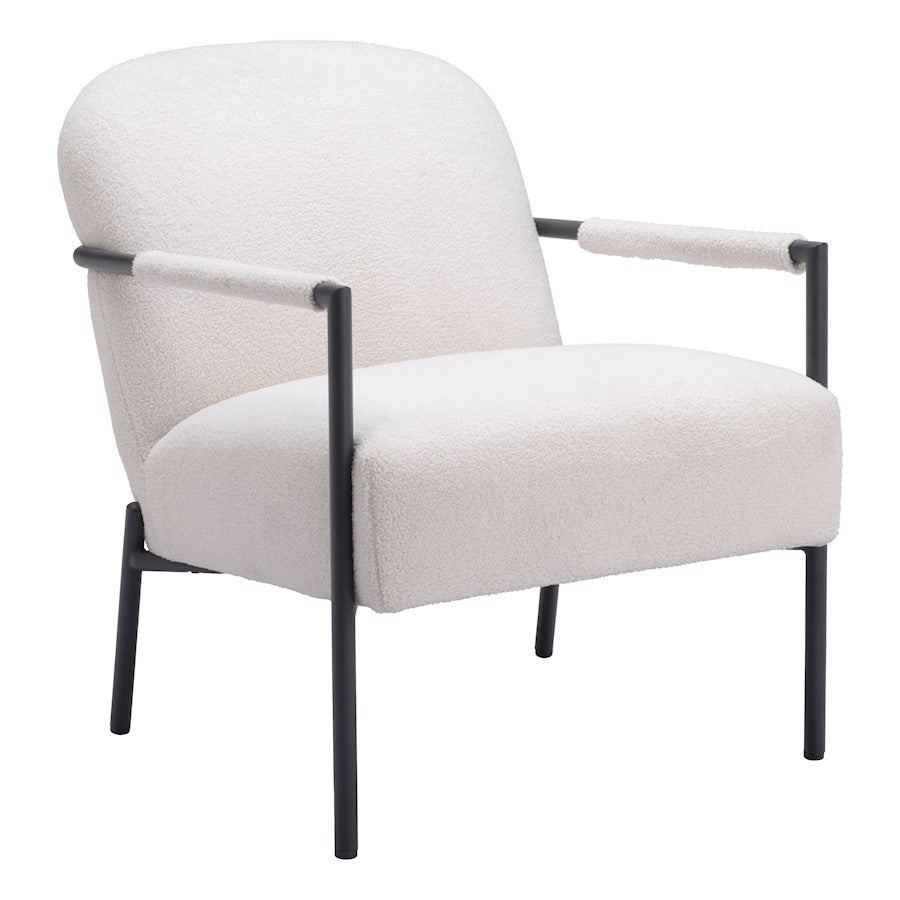 Zuo Modern Chicago Accent Chair, Ivory - 109518