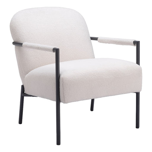 Zuo Modern Chicago Accent Chair, Ivory