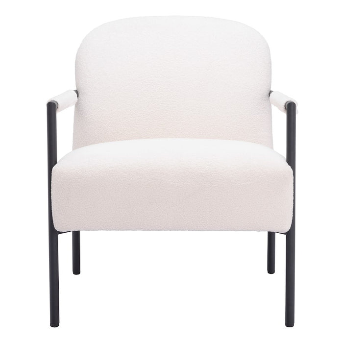 Zuo Modern Chicago Accent Chair, Ivory