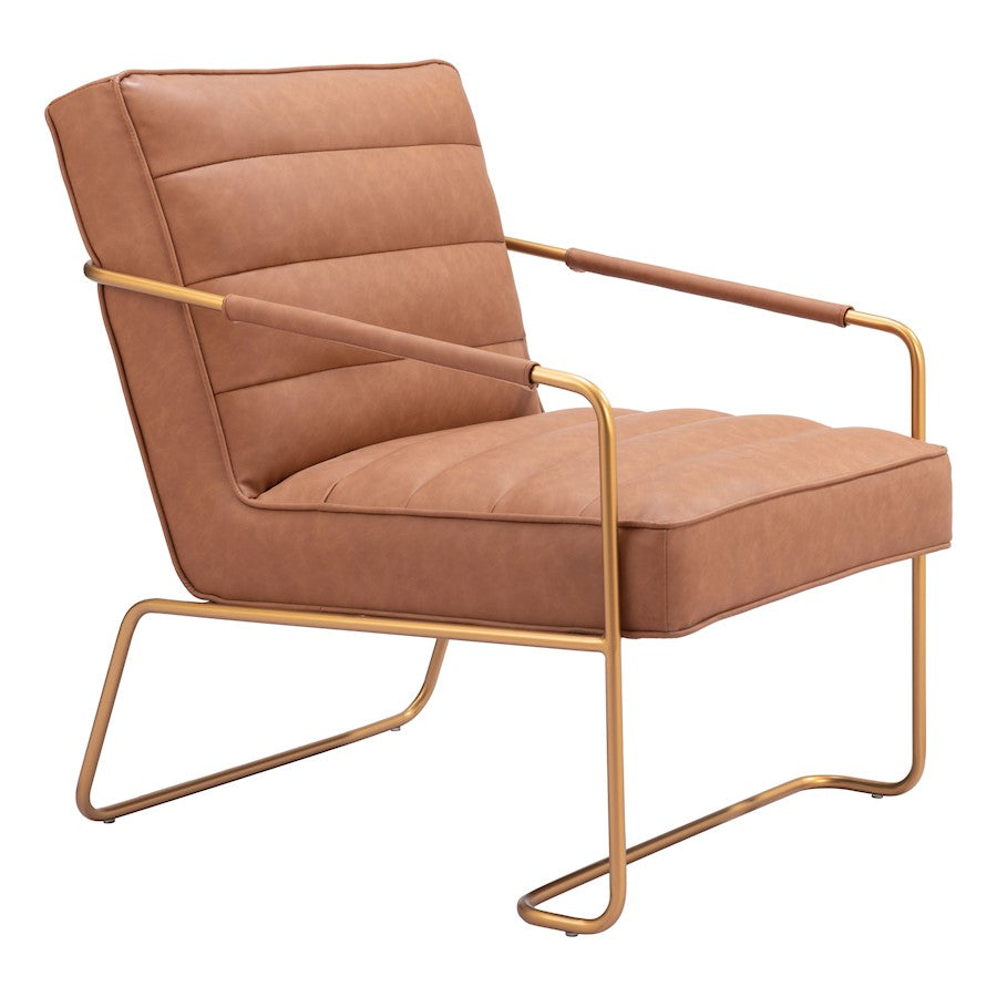 Zuo Modern Dallas Accent Chair, Vintage Brown - 109520