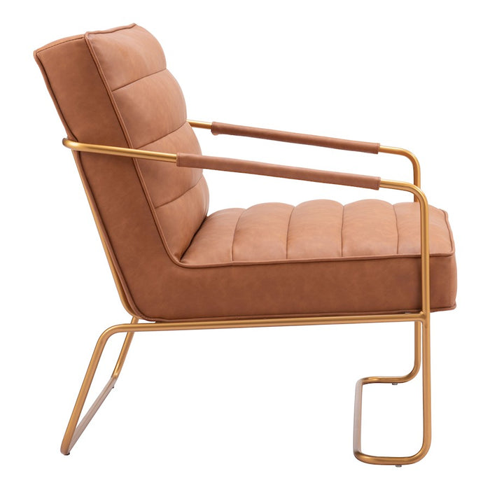Zuo Modern Dallas Accent Chair, Vintage Brown