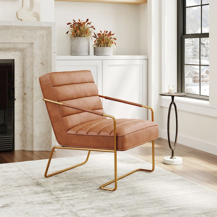 Zuo Modern Dallas Accent Chair, Vintage Brown