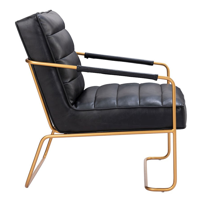 Zuo Modern Dallas Accent Chair, Vintage Black