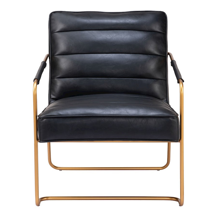 Zuo Modern Dallas Accent Chair, Vintage Black