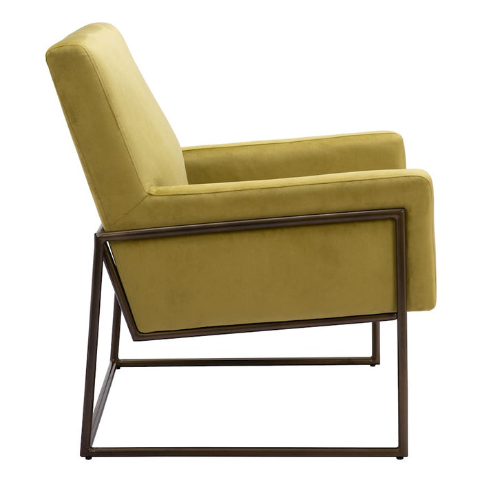 Zuo Modern New York Accent Chair, Olive Green
