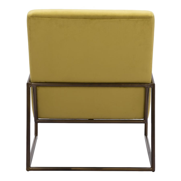 Zuo Modern New York Accent Chair, Olive Green