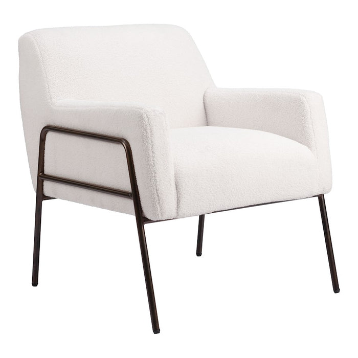 Zuo Modern Charleston Accent Chair, Cream