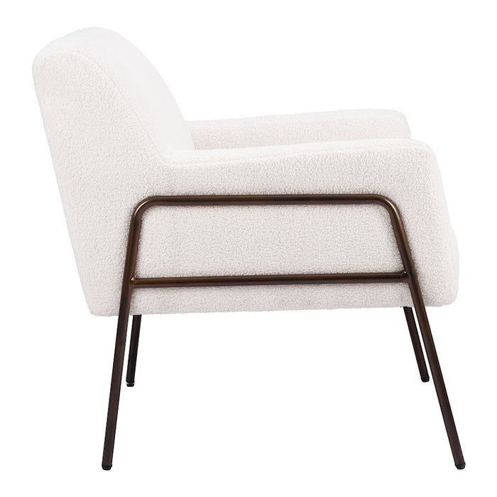 Zuo Modern Charleston Accent Chair, Cream