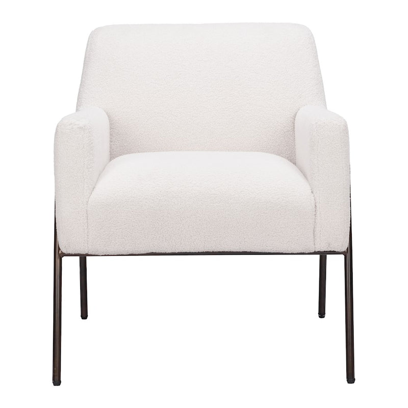 Zuo Modern Charleston Accent Chair, Cream