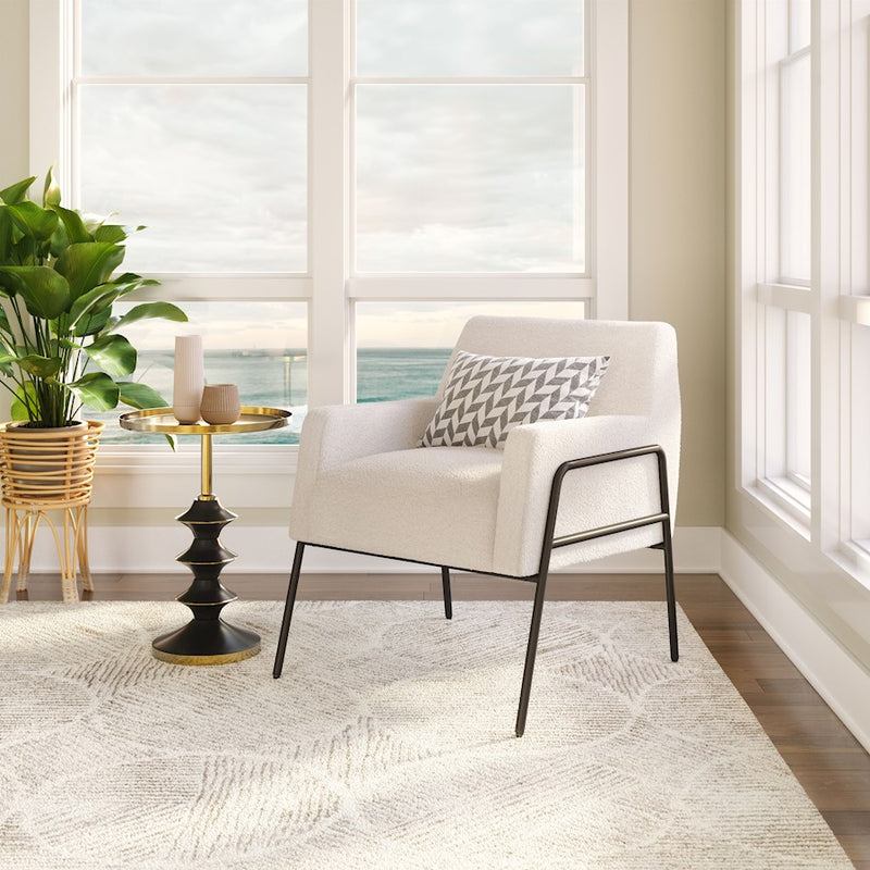 Zuo Modern Charleston Accent Chair, Cream