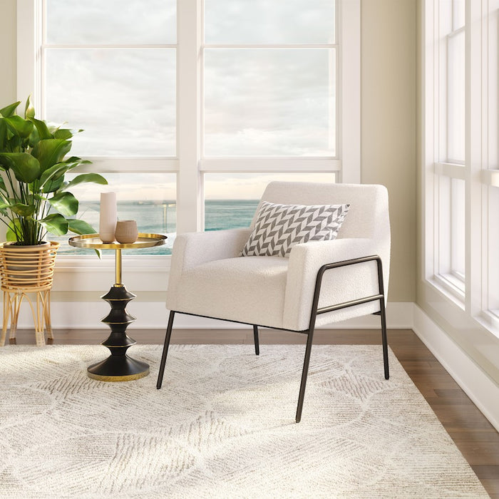 Zuo Modern Charleston Accent Chair, Cream