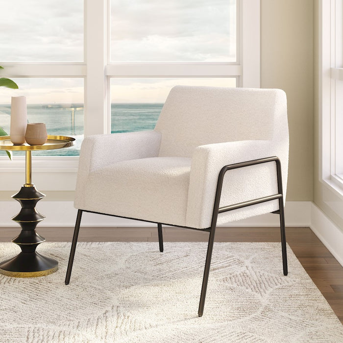 Zuo Modern Charleston Accent Chair, Cream