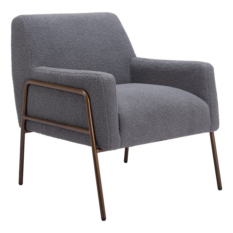 Zuo Modern Charleston Accent Chair, Gray