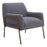 Zuo Modern Charleston Accent Chair, Gray