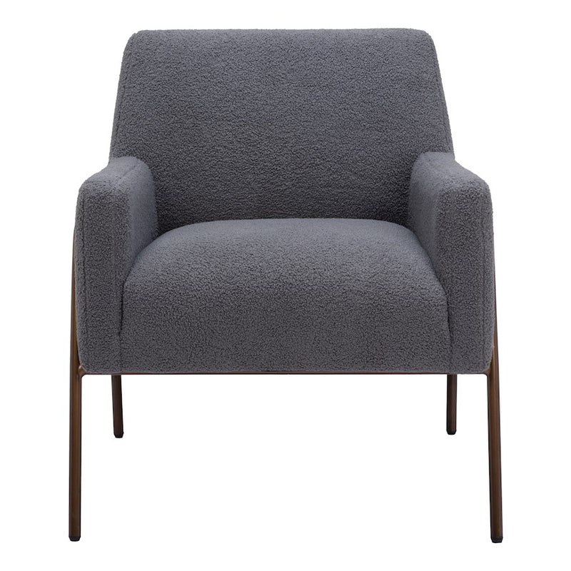 Zuo Modern Charleston Accent Chair, Gray