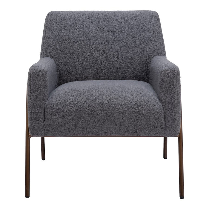 Zuo Modern Charleston Accent Chair, Gray