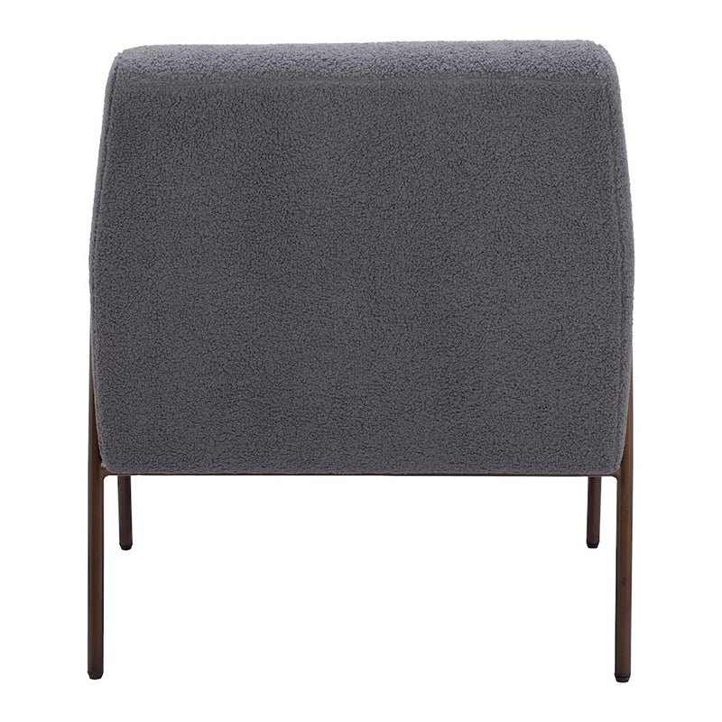 Zuo Modern Charleston Accent Chair, Gray