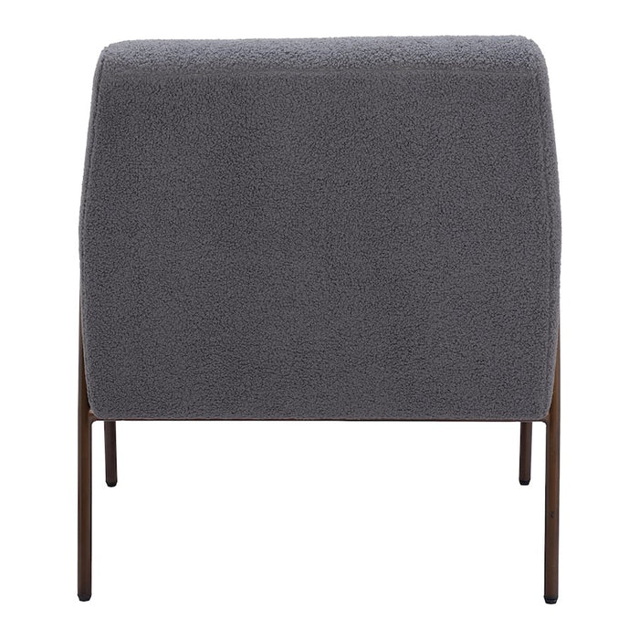 Zuo Modern Charleston Accent Chair, Gray